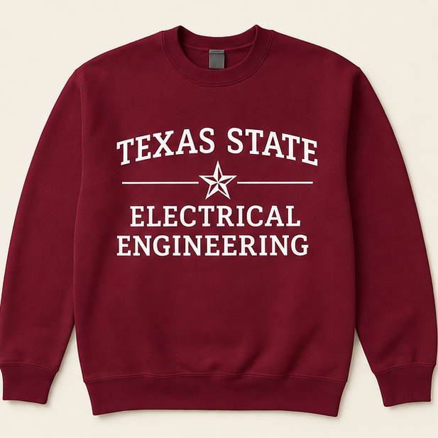 Texas State engineering crew neck, another major coming soon
